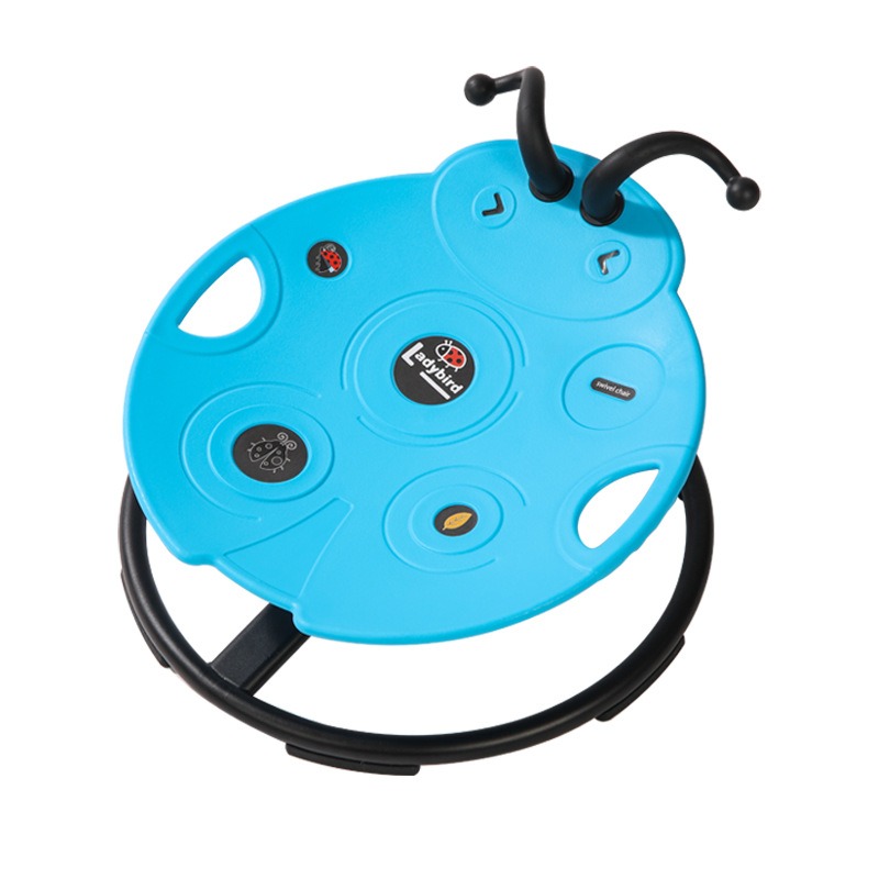 星丁诺新款瓢虫旋转椅 儿童感统训练器材 家用前庭平衡锻炼转转椅